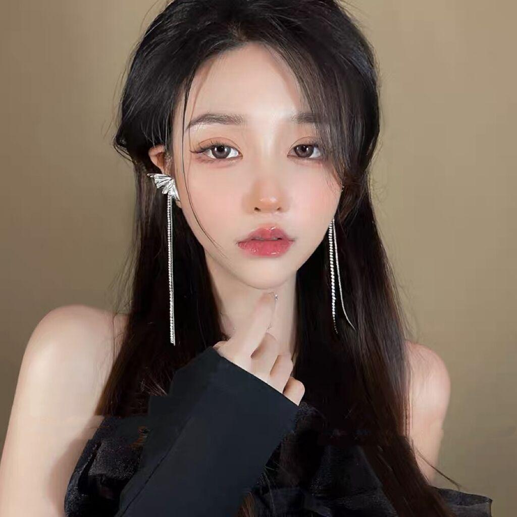 Super Rozprávkové~ Elfské Náušnice, Klipsy na uši, Niche dizajn, Klipsy na ušnú chrupavku, Ľahký luxus Motýlí strapec, Sofistikovaný zmysel, Bez prepichovania uší, Závesné na uši