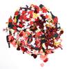 PVC Sequins Red Heart Golden Black Wine Glass Shaped Confetti Add Shine Gift Decoration