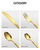 Stainless Steel Embossed Handle Western Food Hotel Tableware Knife, Fork and Spoon Dessert Spoon 24 Pieces Suit