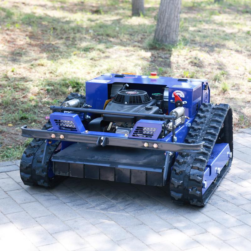 CE EPA Crawler RC Lawn Mower Steep Slope Agricultural Remote Control Grass Cutting Machine
