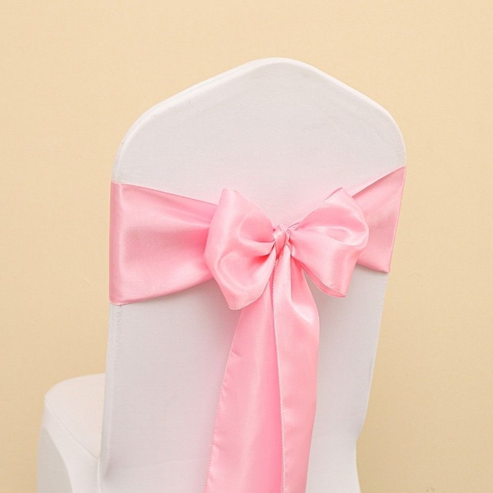 Elegant Design Chair Ribbon Ties Self Tie Chair Cover Decoration  Banquet Event Hotel