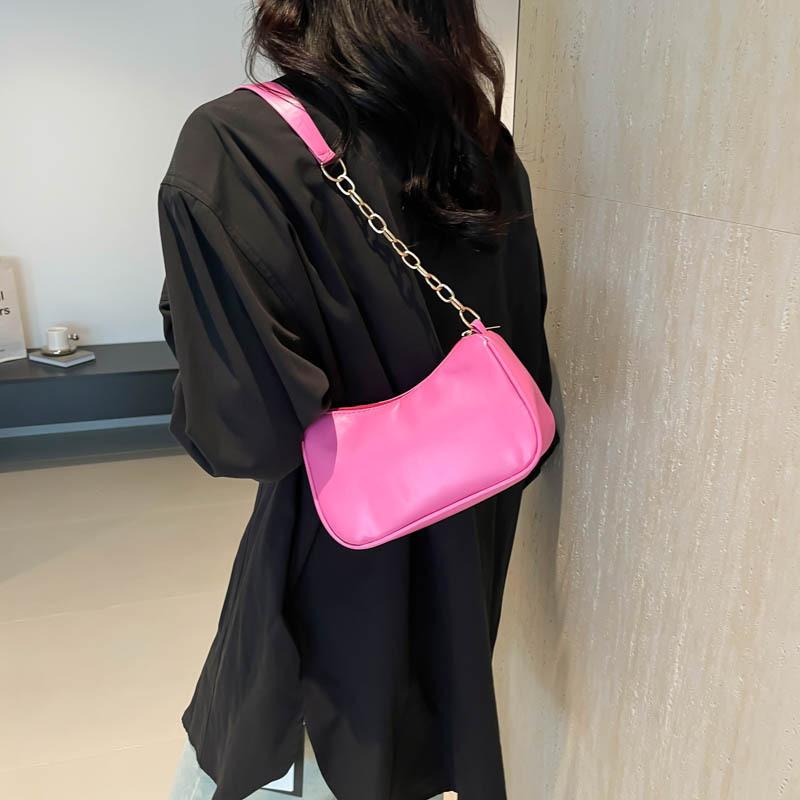 2024 Summer Fashionable Minimalist Black White Red Shoulder Crossbody Bag