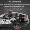 1:24 MODEL Y Prado LC250 Police Car Model Toy Sound Light Public Security 911 Emergency Vehicle Models Birthday Gift for Boys