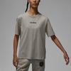 Jordan Embroidered Logo Solid Color Casual Sport Crew Neck Short Sleeve T-Shirt Women Tops Gray DZ3261-230