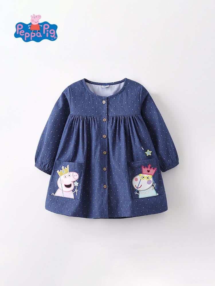 

Девочковый комбинезон с платьем в горошек и кардиганом Peppa Pig 130 cm