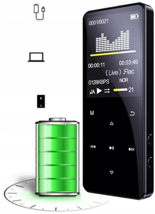Odtwarzacz Mp4 Mp3 16 Gb Bluetooth 5.0 Radio Hifi