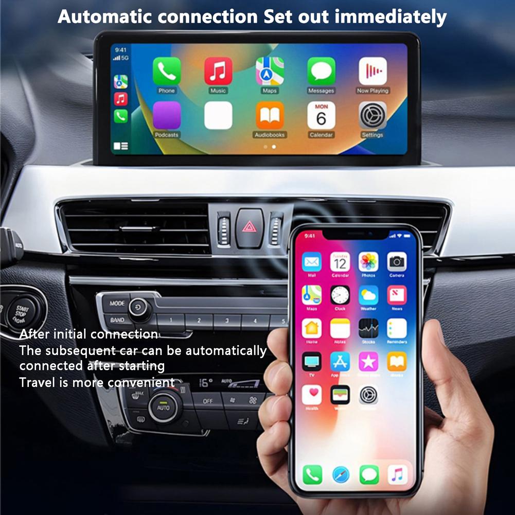 Wireless Android Auto & CarPlay 2 In 1 Dongle Fast Stable Connection USB-C/USB Voice Control for Wired CarPlay Android Auto Cars
