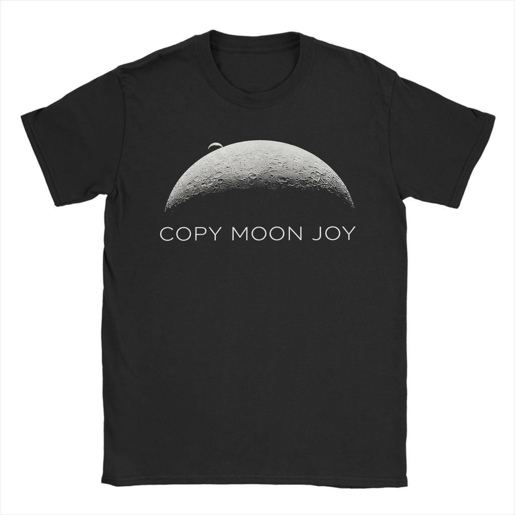 Unisex TShirts Copy Moon Joy Artemis II Space Funny Pure Cotton Tee Shirt Short Sleeve T Shirts Crewneck Tops Plus Size