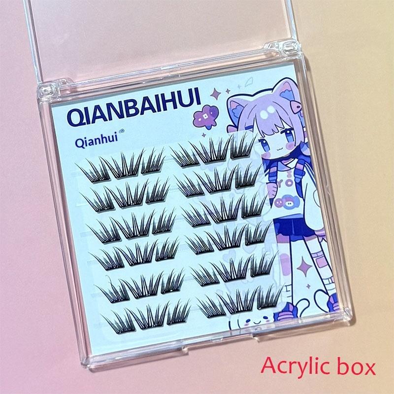 DIY Büschel Wimpern Klebefreie Falsche Wimpern Natürliche Wimpern Manga Wimpern Weiche Falsche Wimpern Tages-Make-up