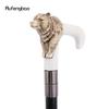 Silver Resin Bear Head White Walking Cane Fashion Decorative Steel Stick Gentleman Elegant Cosplay Cane Knob Crosier 92cm