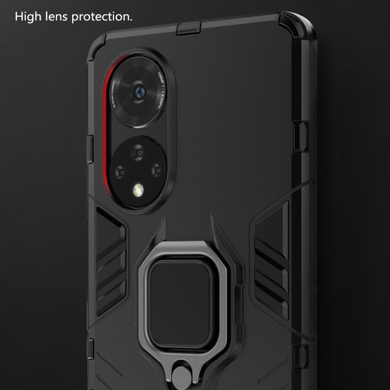 Shockproof Armor Phone Case For Honor 90 100 50 Lite 70 Pro Cases Magic 6 5 Lite 4 Pro X9 X9A X9B Ring Holder Car Magnetic Cover