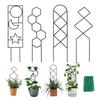 2x Black Small Metal Trellis For Pots Sturdy Support For Indoor Climbing Plants Indoor Plant Support