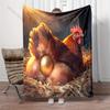 1PC The hen that lays golden eggs Blanket Warm Soft Fluffy Kids and Adult Sofa Bed Throw Blanket Suitable Home Travel Camping
