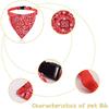 Adjustable Dog Bandana for Boy Girl Red Dog Handkerchief for Halloween Bandanas for Puppy Bandanas for Boys Girls Pet Neck Scarf for Cat Puppy