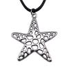 45cm Necklace Leather Chain Big Marine Life Minimalist Jewelry Components QN047
