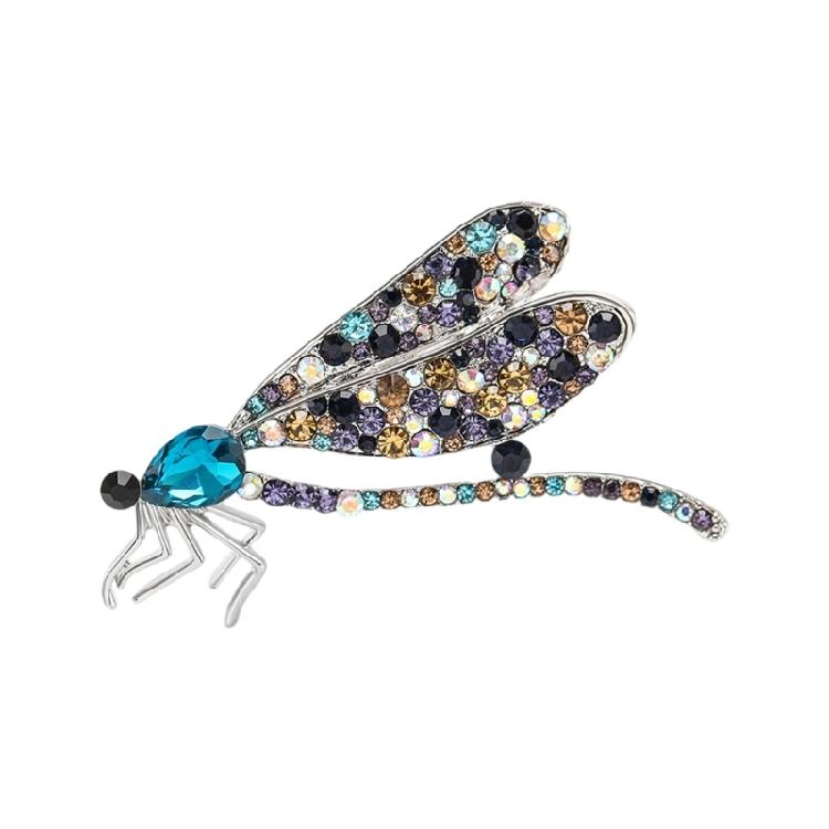 

Rhinestones Dragonflies Brooch Alloy Sparkling Clothing Jewelry Professional Lapel Pin Party Jewelry Wedding Accessory