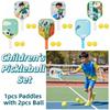 Colorful Children's Pickleball Set Lightweight Pickleball Paddle Set  Sports Accessory