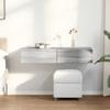 VidaXL Wall Shelf with Drawers Sonoma Grey Engineered Wood, Wall Shelf with Cabinet, Wall Storage Unit, 859991