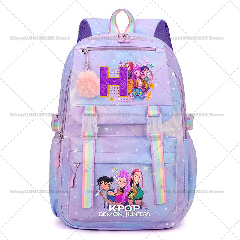 Beautiful Kpop Demon Hunters High Quality Backpack Students Anime Fashion Schoolbag Boys Girls Book Stationery Backpack School Supplies