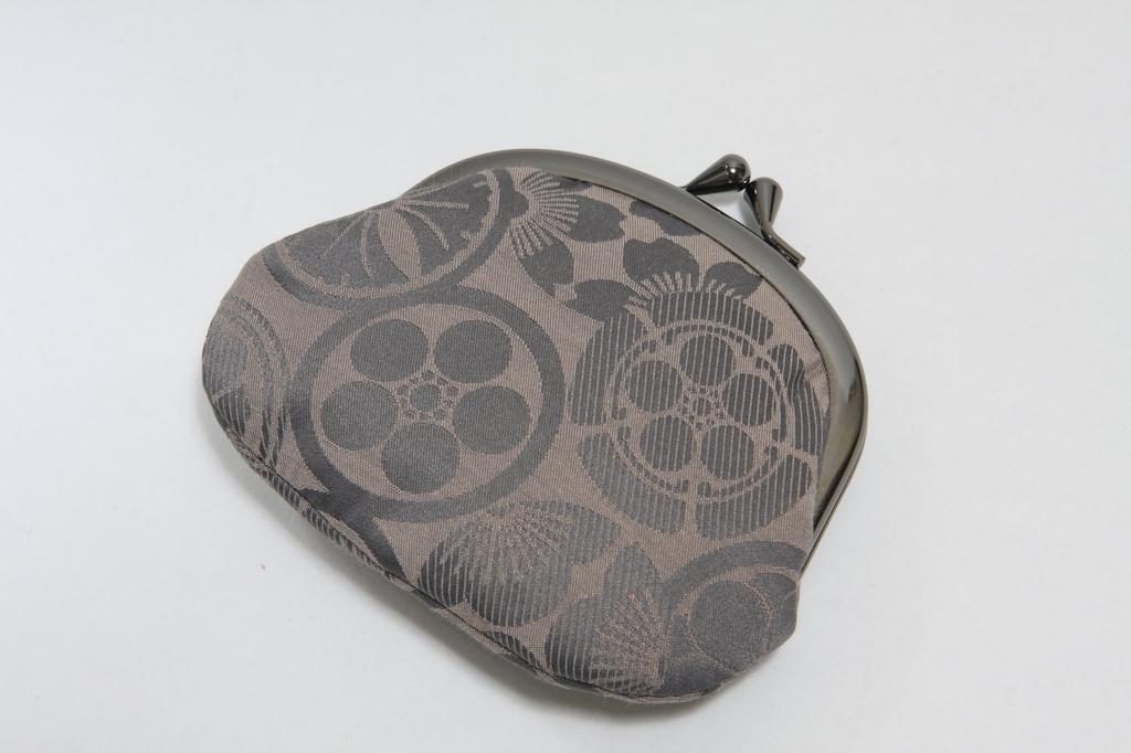 Hasegawa Familienwappen Muster Verschluss Handgefertigt von Kyoto Made in Grün Geldbörse, Kunsthandwerker, Japan,