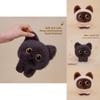 Black Cat Plush For Kids And Adults Super Soft Short Plush Sleep Companion