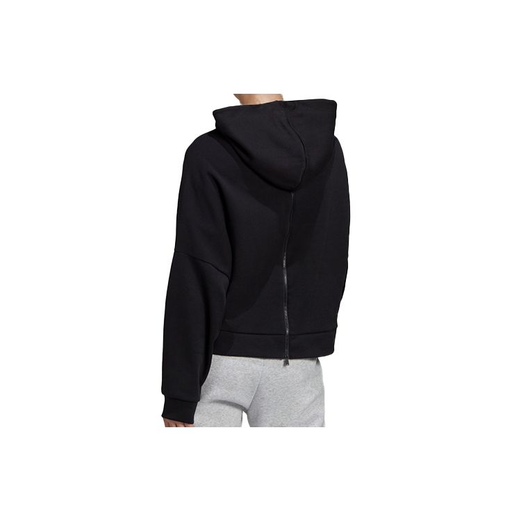 Adidas Sporty Hooded Sweatshirt Women Tops Black FS2451