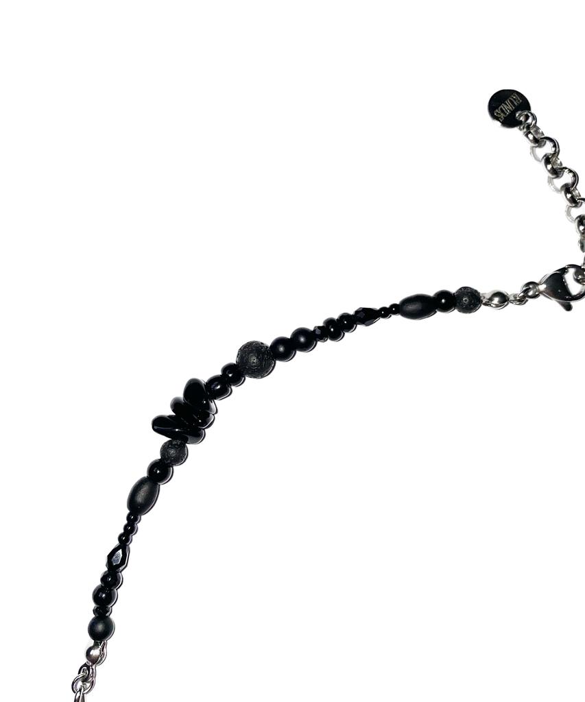 Runds 360 Karen Silver Black Mix Necklace