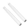 2Pcs 60mm Bicycle Presta Valve Extender Inner Tyre Valves Extension (Silver)
