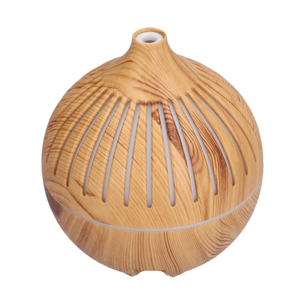 180ml Aroma Air Humidifier Hollow Night Light Humidifier USB Powered Wood Grain Humidifier