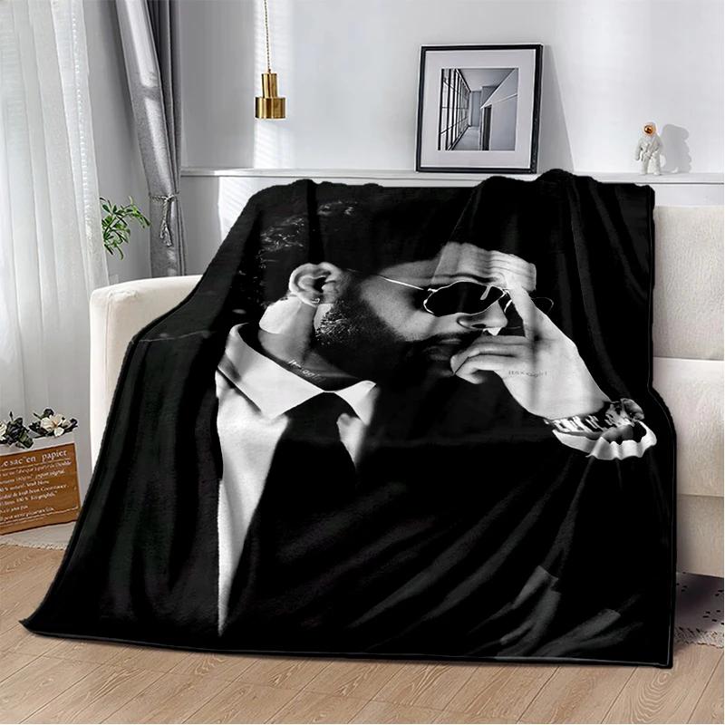 3D THE WEEKND,XO Alternative R&B Abel Tesfaye Flannel Blanket,Soft Throw Blanket for Home Bedroom Bed Sofa Travel Cover Kid Gift