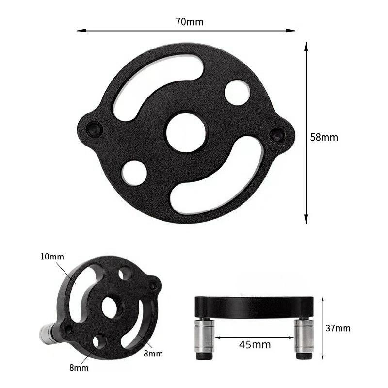 3-10mm Woodworking Self-Centering Dowel Jig Handheld Drill Guide Locator Straight Holes Wood Panel Hole Puncher Locator Tool