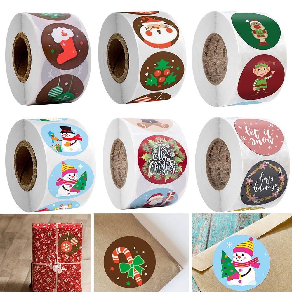 Stickers Envelope Packaging Baking Sign Seal Sticker Adhesive Label Sticky Note Christmas Stickers