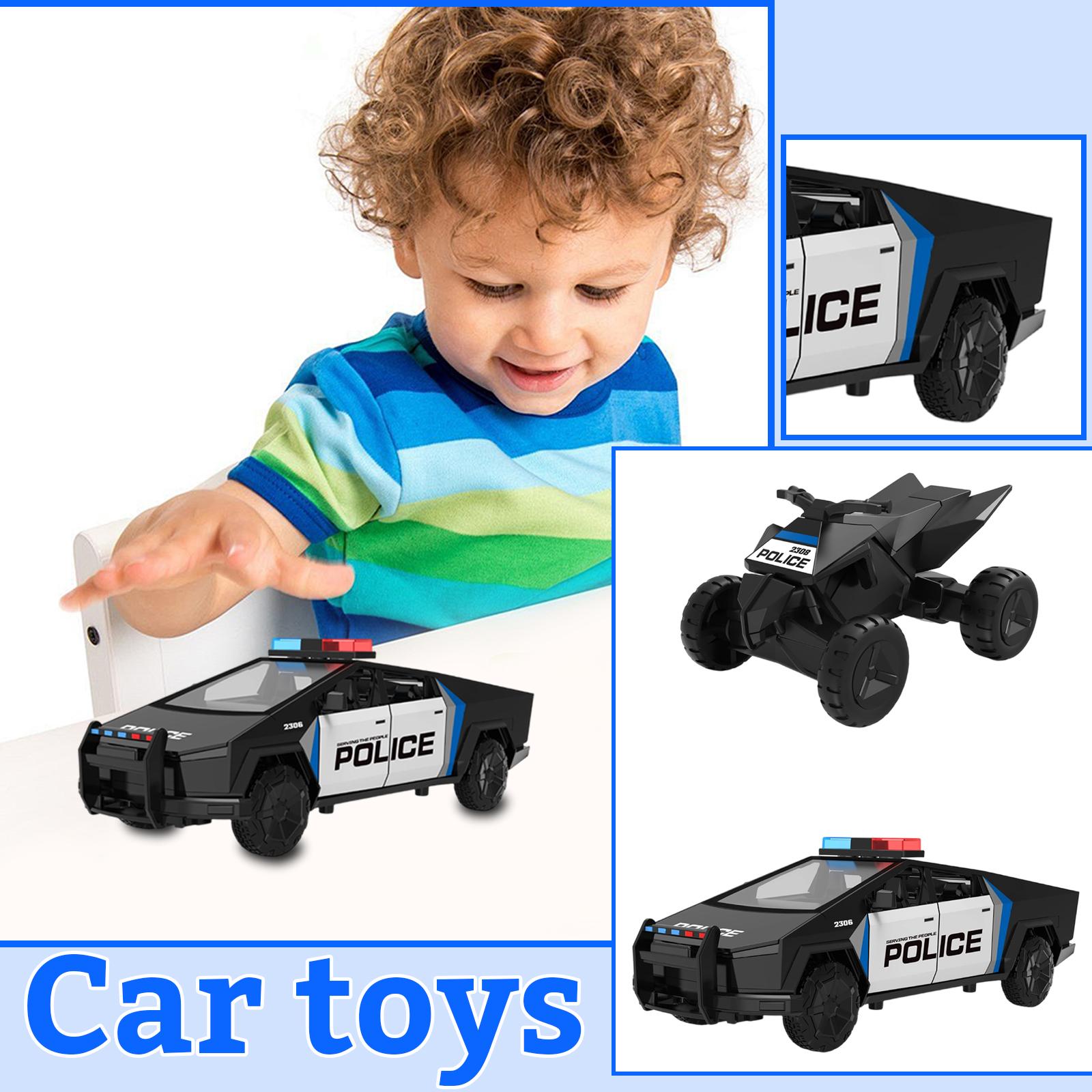 

Литая модель автомобиля со звуком и подсветкой, задний ход с инерцией и открывающимися дверями One Size