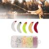 125PCS Soft Maggot Baits 2.4cm Bread Worm Fishing Lure Durable Bass Fishing Worm  Freshwater Fishing
