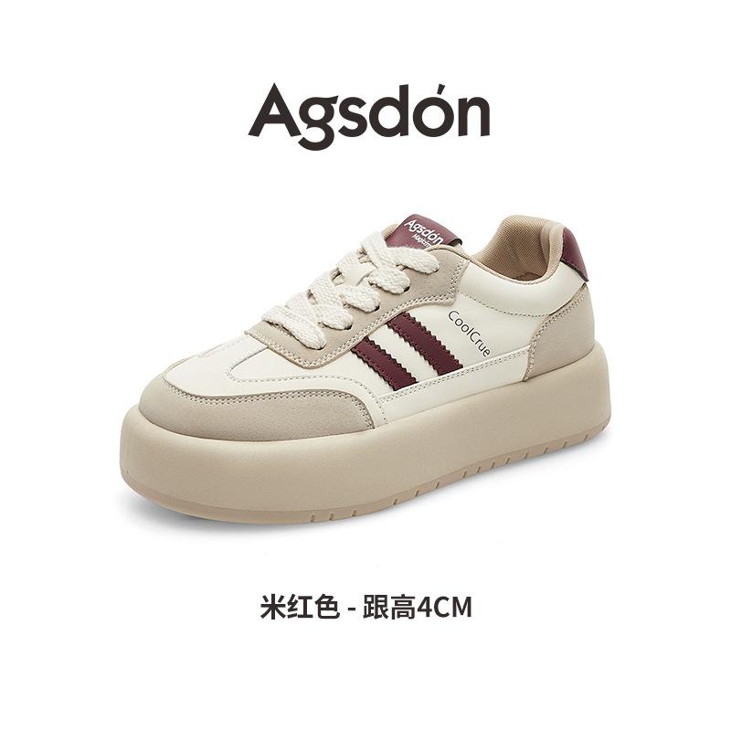 Августовские красные туфли Dexun, новые осенние кроссовки на платформе-маффине, спортивные и повседневные кеды 35