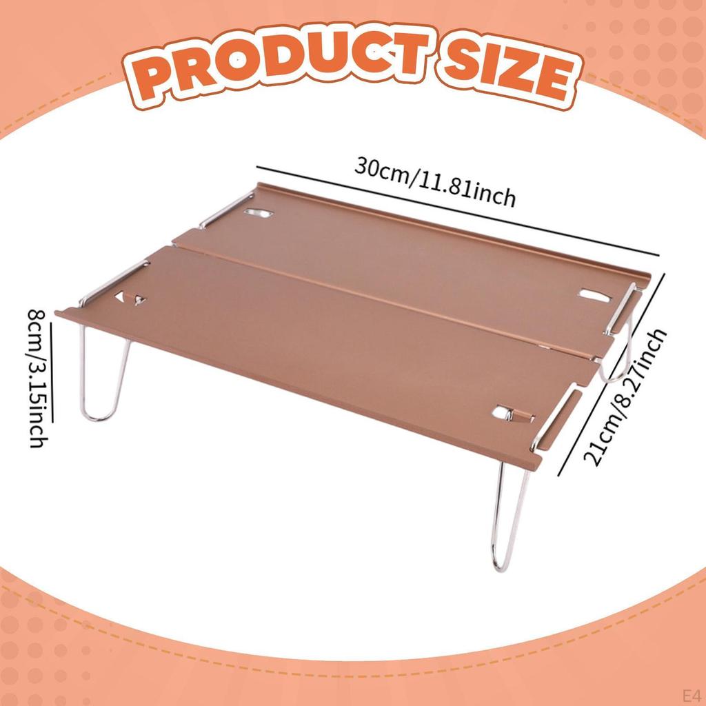 Camping Table Lightweight Portable Small Furniture Camp Desk for Travel Patio Backpacking