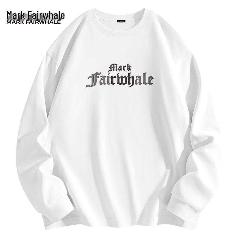 Mark Hua Fei Men s 2025 Heavyweight Pure Cotton Long-Sleeve T-Shirt XL