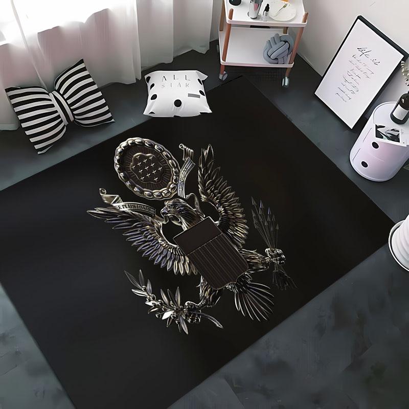 

Американский Орел 3D HD Мультяшный Ковер Ковры Гостиная Тапете для Спальни Диван Кухня Придверный Коврик Декор, Детский Нескользящий Напольный Коврик 40x60cm (16x24in)