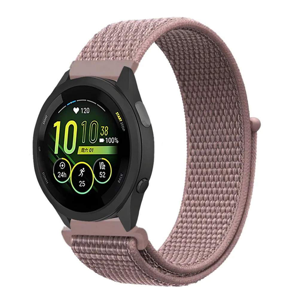 20mm 22mm Pletený nylonový smyčkový řemínek pro Garmin Forerunner 165 55 965 265 255 955 Venu 3 Náramek pro Garmin Active/Vivoactive 5