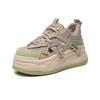 Spring New Breathable Little White Shoes Women's Korean Version of Versatile Thicksoled Casual Shoes Sports Hollow Running Muffin Bottom