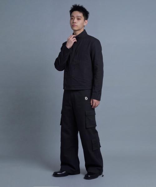 Ineodeijeu Men'S Multi-Pocket Cargo Pants (Black)