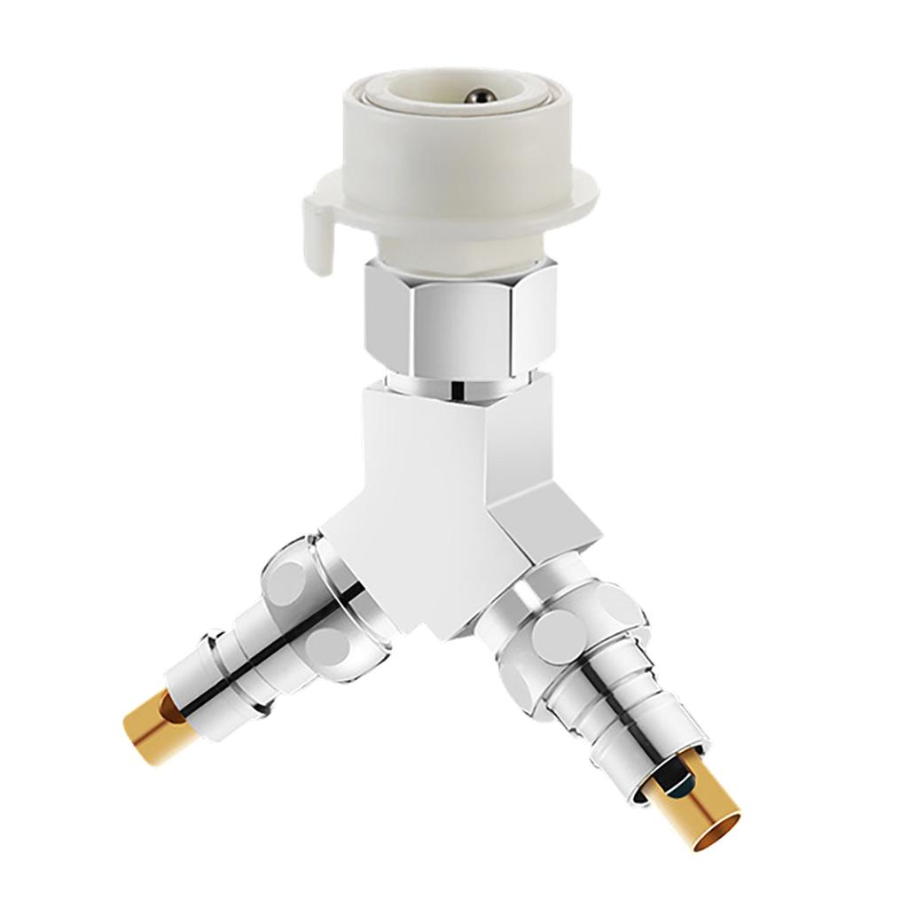 Upgrades Three Way Water Separator Valve 1 Inlet & Two Outlets Water Pipe Fitting Rust Resistant Fitting for Washer