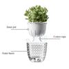 Double Layer Self-Watering Planter Automatic Water Absorption Lazy Pot