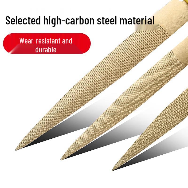 Tungsten Steel Coarse Tooth Hand File for Woodworking & Chainsaw - Wear-Resistant, Fine Finish