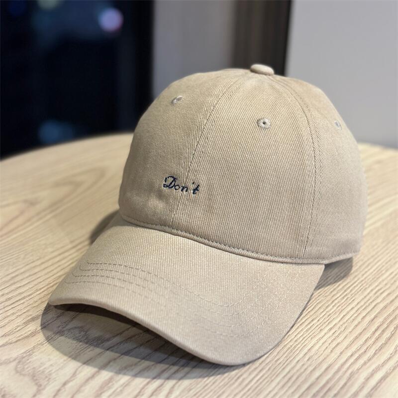 Autumn simple casual letter embroidery cap soft top baseball cap men and women daily travel visor tide