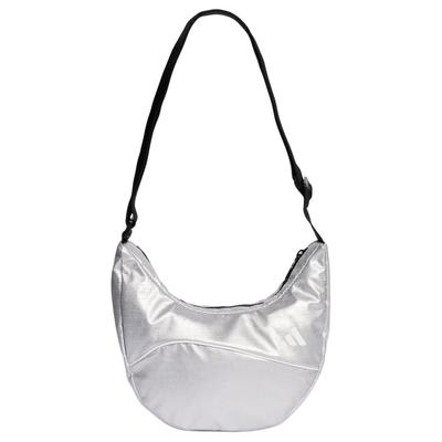 Recycled Polyester Shoulder Bag, Crossbody Bag Regular Unisex Silver Adidas JM0156