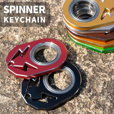 Anahtarlık Döndürücü Kaygı Stres Giderici Metal Fidget Oyuncakları Döndürme Anahtarlık Antistres Parmak Anahtarlık Can Sıkıntısını Giderir Parti Hediyesi