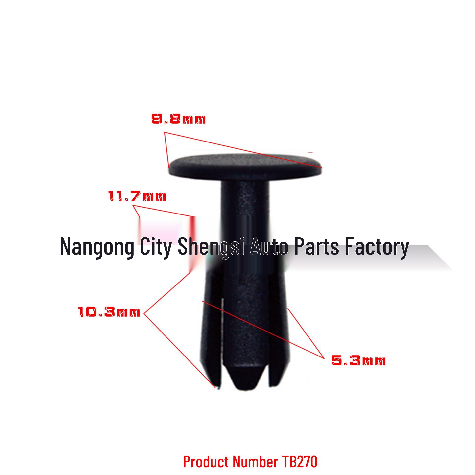 

Universal 5.3mm Car Mudguard Clip: Outer Trim & Decoration Accessory 10,000 units