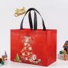 Large Reusable Christmas Gift Bag with Santa, Snowman, and Christmas Tree Designs - Perfect for Holiday Shopping and Christmas Parties