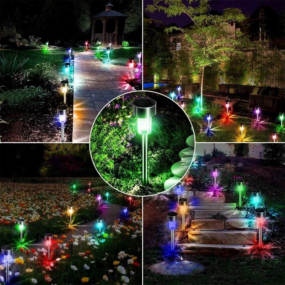 Outdoor Solar Landscape Lawn Lights,  Garden Lights, Waterproof Decoration Lights for  Pathways, Patio, Yards, Lawns, Walkways